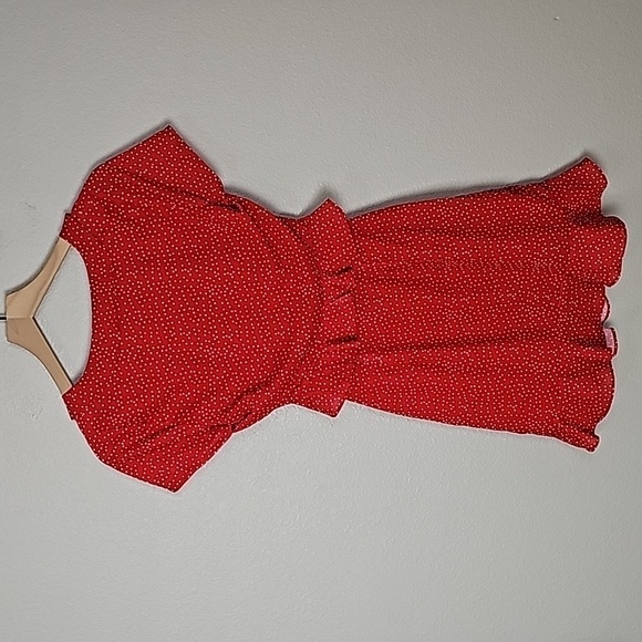 Superdown from Revolve Mercy Red Polka Dot Dress - Picture 9 of 10